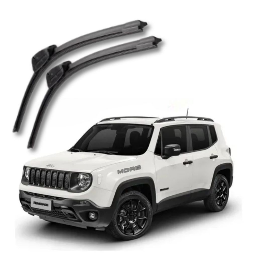 KIT PAR Palheta Limpador Parabrisa Silicone PRONTA ENTREGA JEEP RENEGADE A PARTIR DE 2015