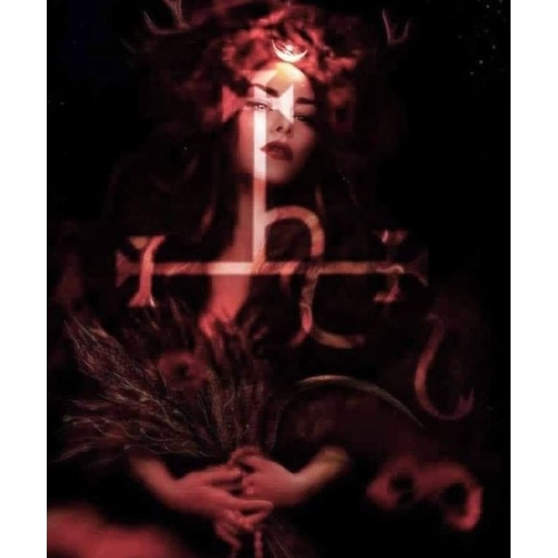 QUADRO DECORATIVO PLACA MDF-LILITH COM A LUZ DO SEU PONTO NO SEU ROSTO