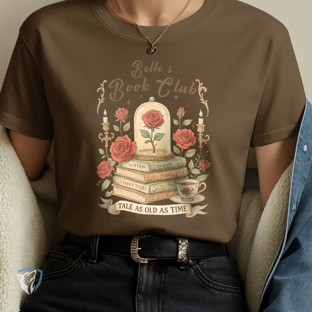 Camiseta Literária Belle's Book Club | Estilo Vintage e Romântico