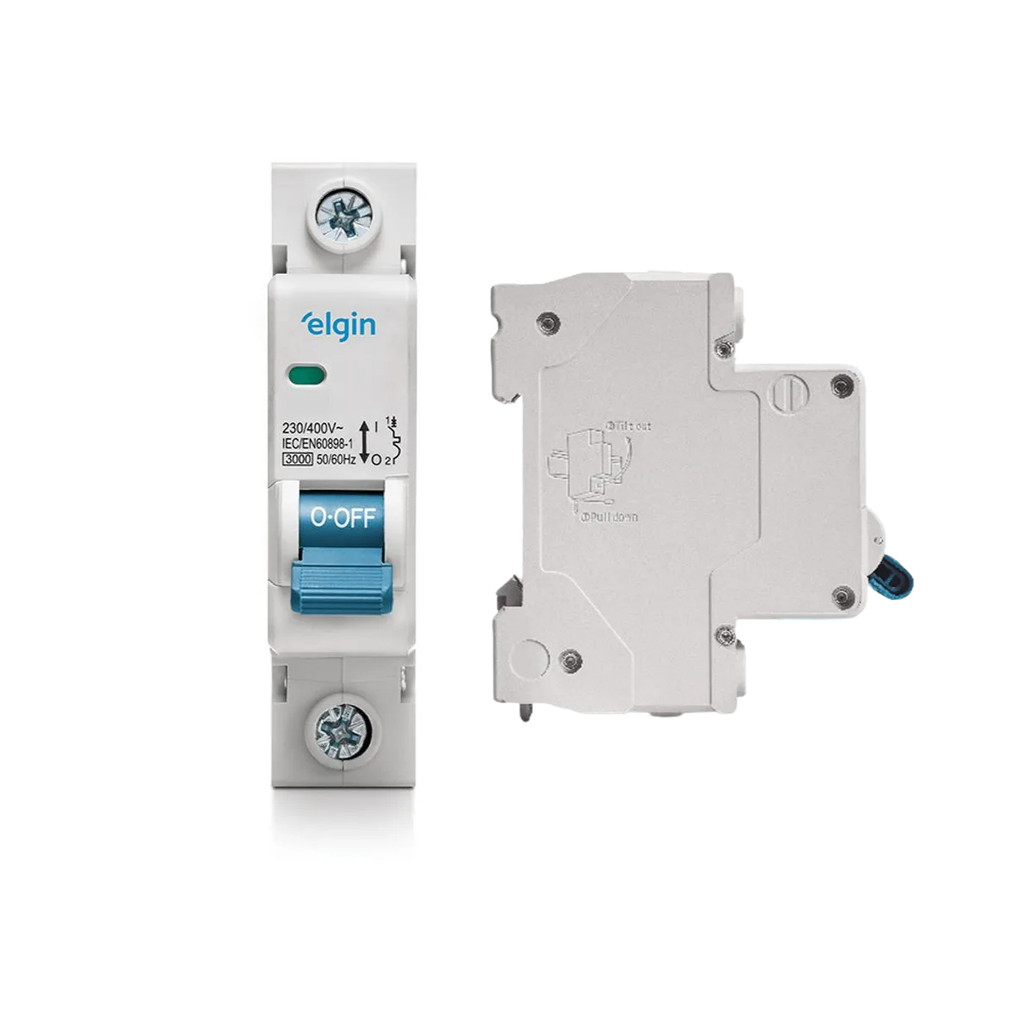 Mini Disjuntor Monopolar Bivolt Curva C DEP3-3C Elgin em Oferta na Shopee
