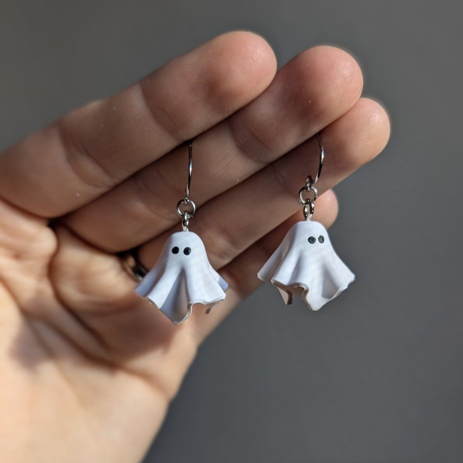 Bonito Halloween Fantasma Brincos Para Mulheres Meninas Moda Pequeno Orelha Gota Festa De Aniversário Jóias Acessórios P em Oferta na Shopee