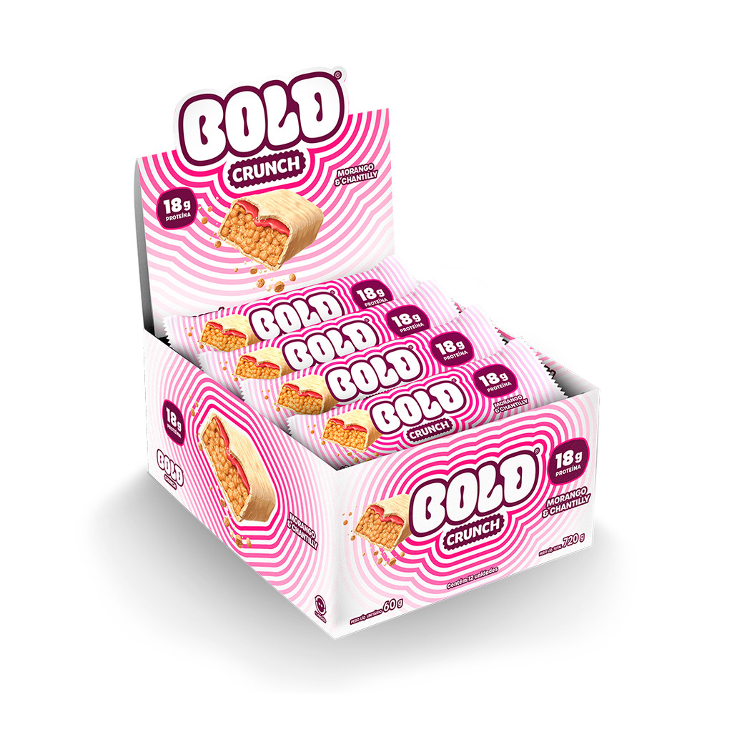 BOLD CRUNCH MORANGO & CHANTILLY em Oferta na Shopee