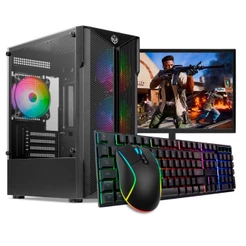 PC Gamer, Intel Core i5, GT 610 2GB, 16GB DE RAM, SSD 240GB, Completo, Monitor + Adaptador WI-FI