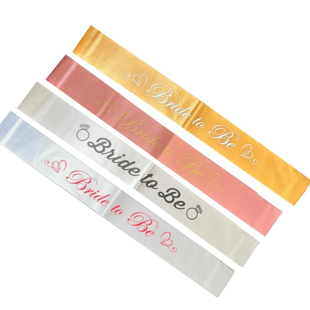 Faixa de Despedida de Solteira Chá Lingerie Noivado Festa Noiva Cetim Bride to Be em Oferta na Shopee