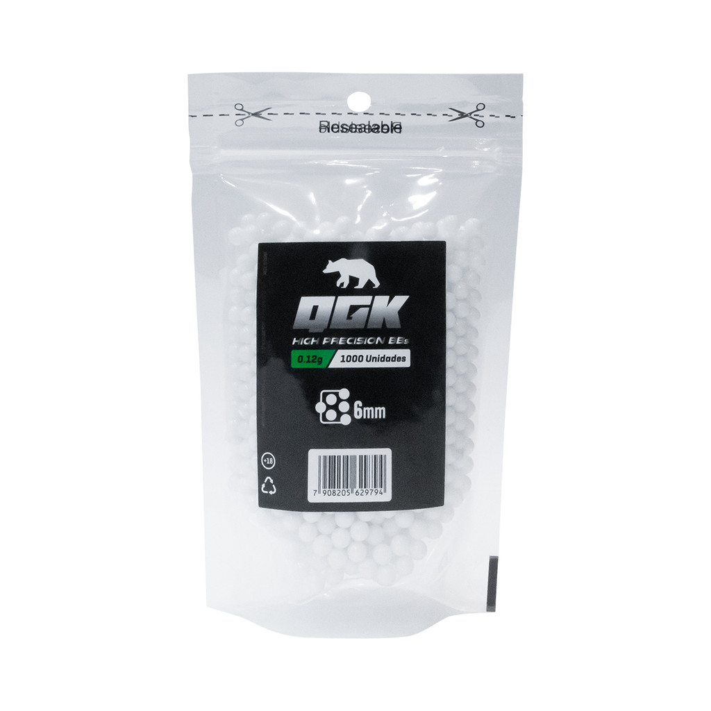 BB QGK 0.12G BRANCA COM 1000 BBS em Oferta na Shopee