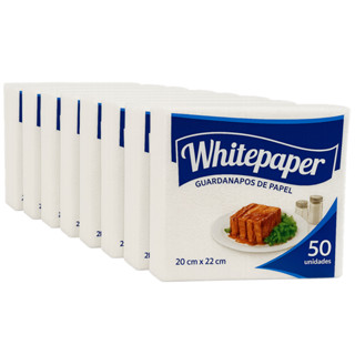500 Guardanapos - 10 pacotes com 50 Unidades 20x22cm – Folha Simples. Para Cozinha e Festas em Oferta na Shopee