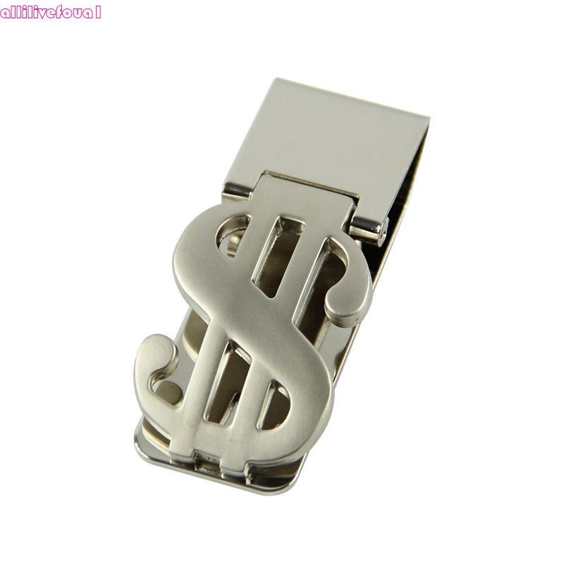 allilivefoua1 Money Clip Dinheiro Aço Inoxidável