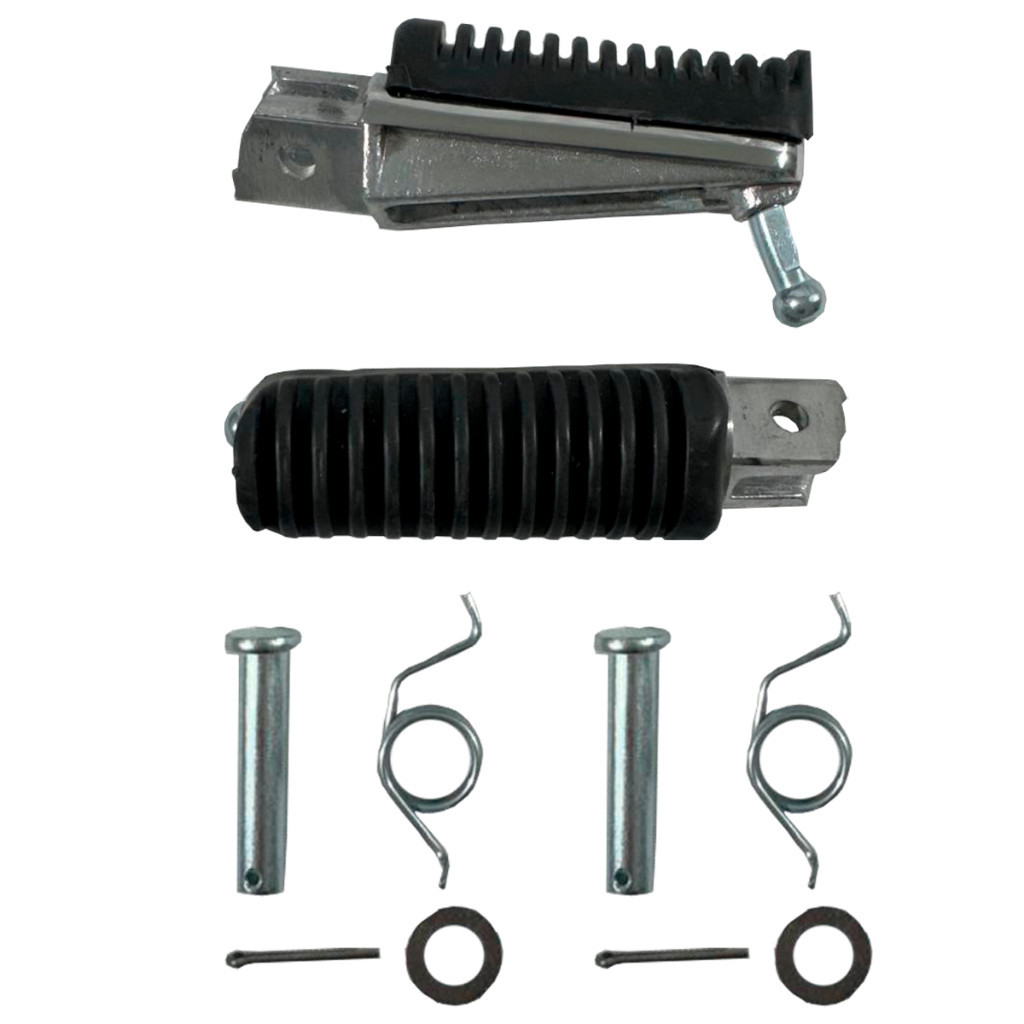 Par Pedaleira Dianteira Estribo Frente Pé De Apoio Fazer 250 XJ6 MT 03 07 09