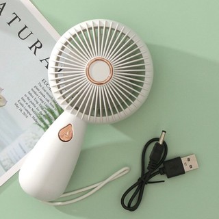 Mini Ventilador Portátil De Mão Fofa Kawaii Com Led Recarregavel Usb