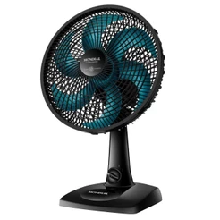 Ventilador de Mesa Mondial Super Power 6 Pás 30cm 220v Preto Azul VSP-30-AP