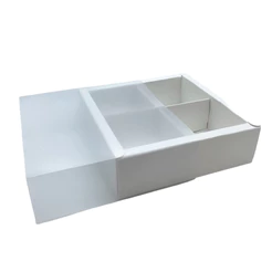 Caixa 4 Pães de Mel - Branca - 16,5x16,5x5cm - 1 unidade - Rizzo