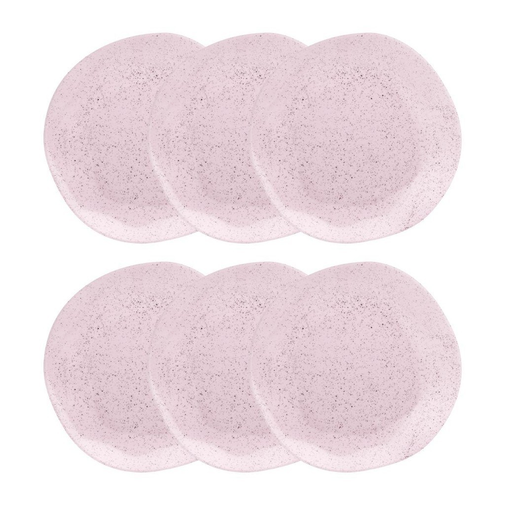 Conjunto 6 Pratos Fundo 22,5 cm Ryo Pink Sand Porcelana Oxford em Oferta na Shopee