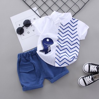 Novo Hot Summer Baby Boys Roupas Meninas Infantis Fatos Casuais Camisa Calções 2Pcs/Sets D...