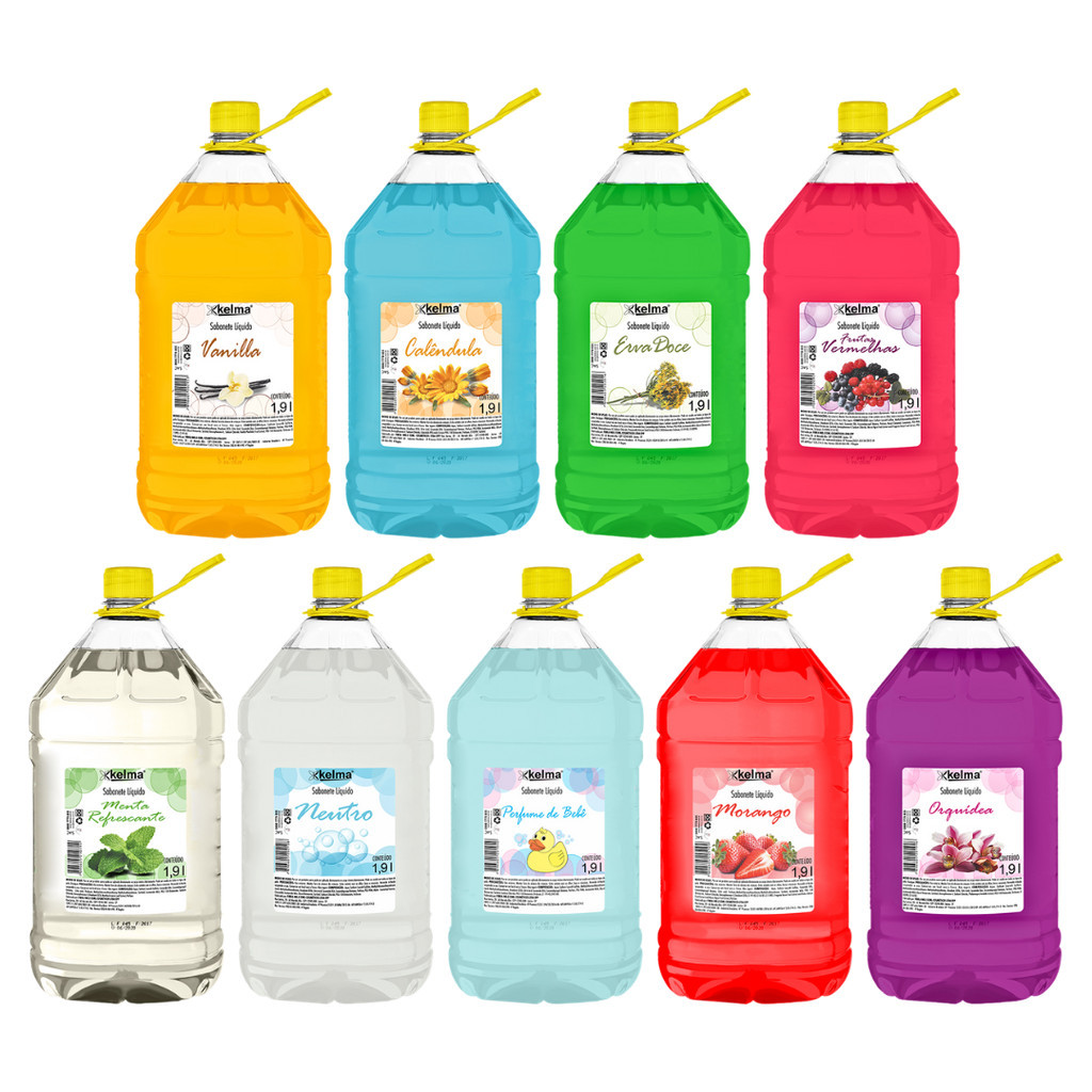 Sabonete Líquido Kelma 1,9L Diversas Fragrâncias para Uso Diário em Oferta na Shopee