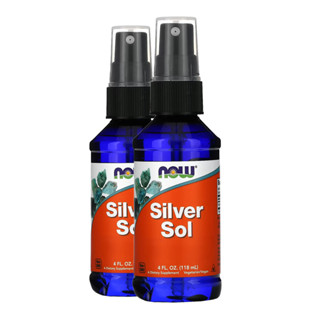 Kit 2x Silver Sol Líquido 50mcg Now Foods 118ml Importado/Made in Usa em Oferta na Shopee