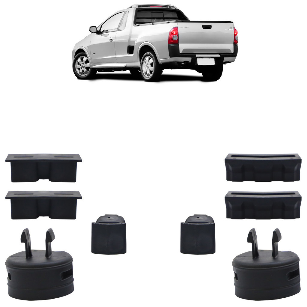 Kit Reparo Tampa Traseira Dobradiça Montana 2004 2005 2006 2007 2008 2009 2010 2011 8 Peças - Spare Parts and Accessories for Vehicles