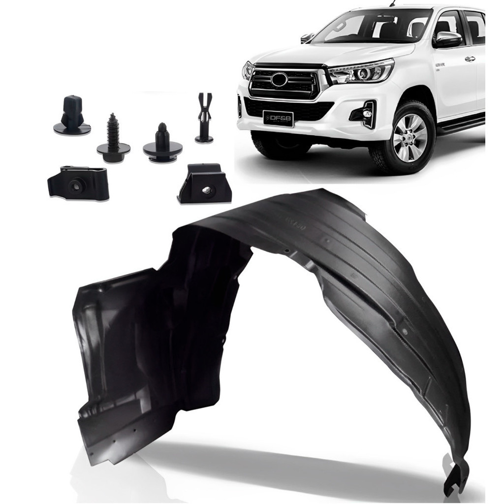 Par Parabarro Dianteiro Hilux Pick-up 2016 A 2019 2020 2021 2022 2023 2024 2025 2026 C/presilhas