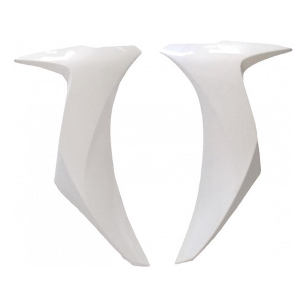 BICO FRONTAL LATERAL BIZ 125 2018/24 CREME PEROLIZADO em Oferta na Shopee