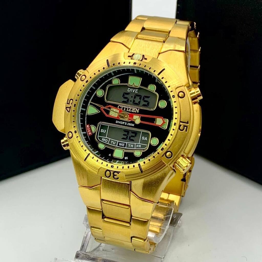 Relógio Citizen Aqualand Serie Ouro Barato Pulseira em Aço Inox Promoção