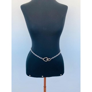 Bodychain Cinto de coração mosquetão fecho frontal banhado