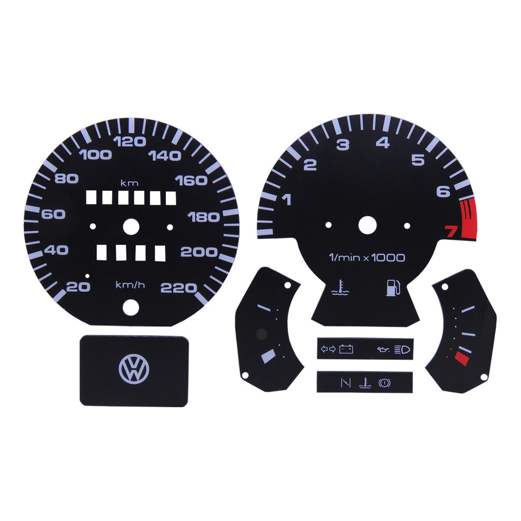 Acetato Mostrador Painel De Instrumentos P/ Vw Gol Voyage Santana Parati Passat 220km Quadrado
