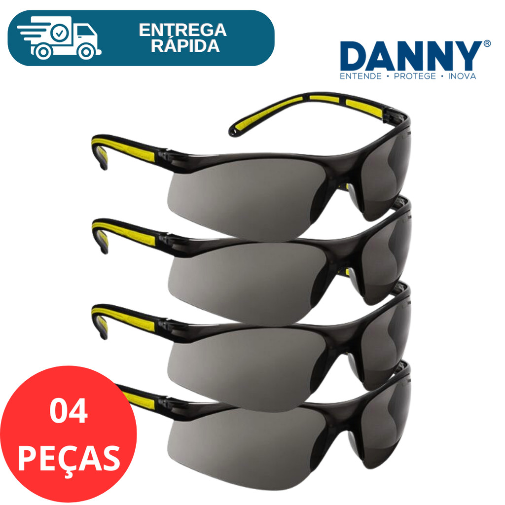 Kit 4 Oculos Mercury Antiembaçante Antirrisco Esportivo Airsoft Militar Tatico Ciclismo Danny Vicsa