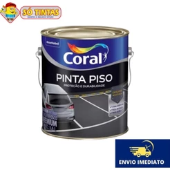 Tinta Pinta Piso Premium 3,6L Coral Fácil Aplicação Várias Cores