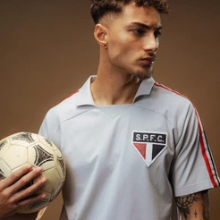 Camisa São Paulo Retrô 1980 Manga Curta Masculina Oficial