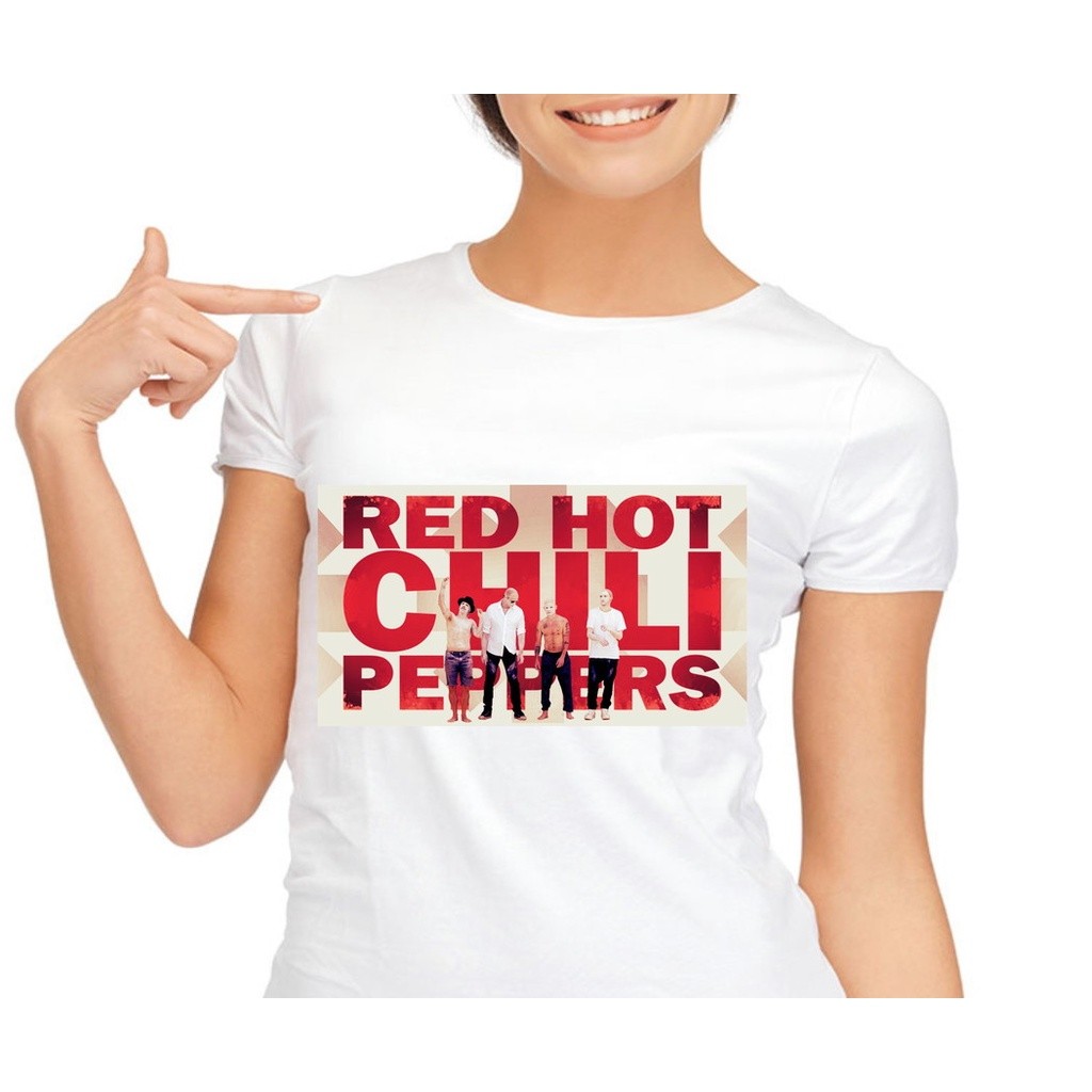 Camiseta Babylook Red Hot Chili Peppers 03 PROMO