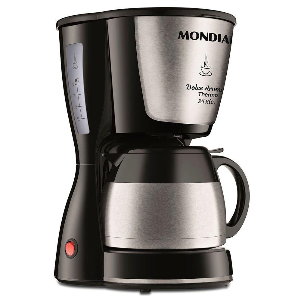 Cafeteira Elétrica Mondial Dolce Arome C-33jt-24x Cafeteira-220v-preto/inox