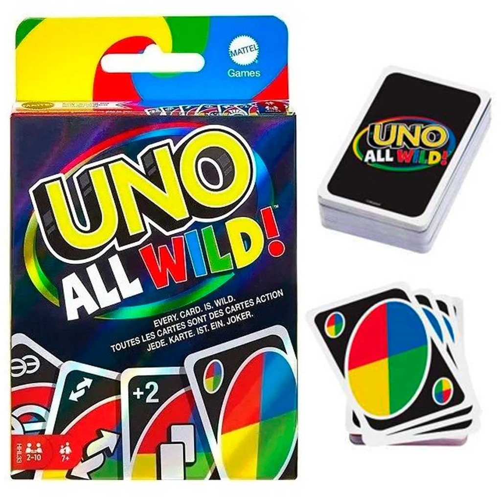 UNO ALL WILD! ORIGINAL - Jogo De Cartas Mattel - Cardgame/Partygame