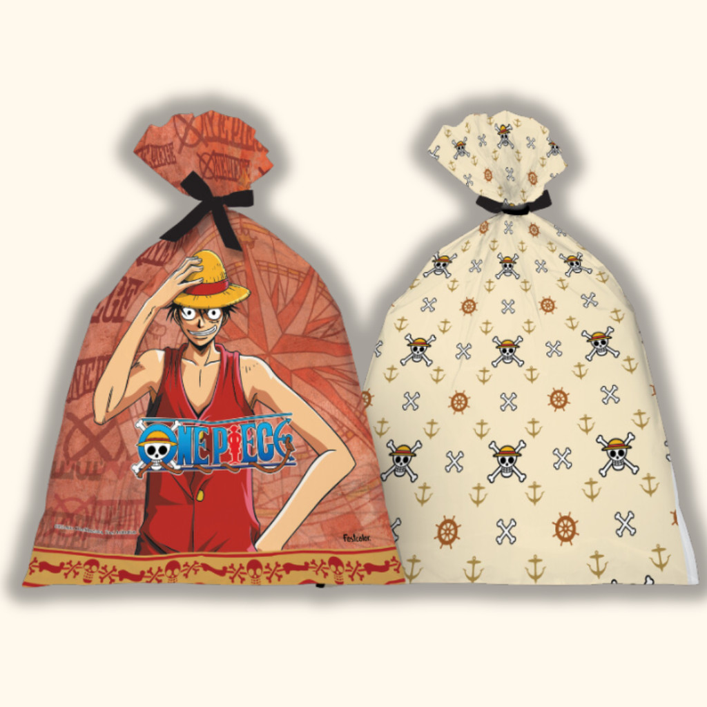 KIT 8 ~ 32 SACOLA ONE PIECE FESTA LEMBRANCINHA FESTCOLOR