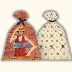 KIT 8~40 SACOLA ONE PIECE FESTA LEMBRANCINHA FESTCOLOR (CHOCO)