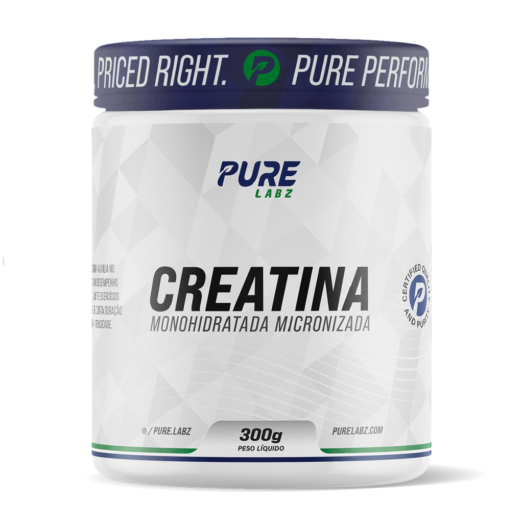 Creatina Monohidratada Pura 300g  Pure Athletic em Oferta na Shopee