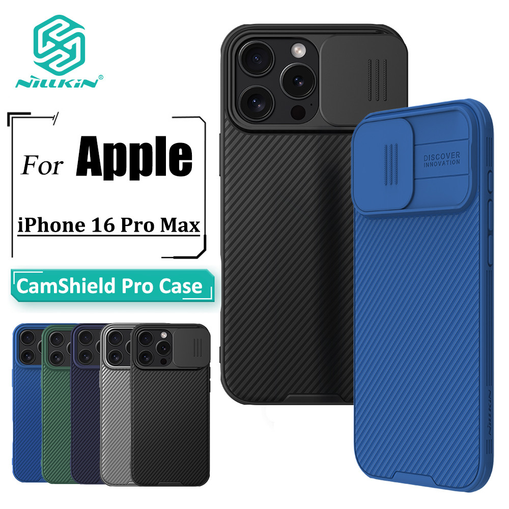 Nillkin CamShield Pro Caso De Telefone Para iPhone 16 Pro Max Câmera Slider Proteção Duro PC À Prova De Choque Capa Tras em Oferta na Shopee