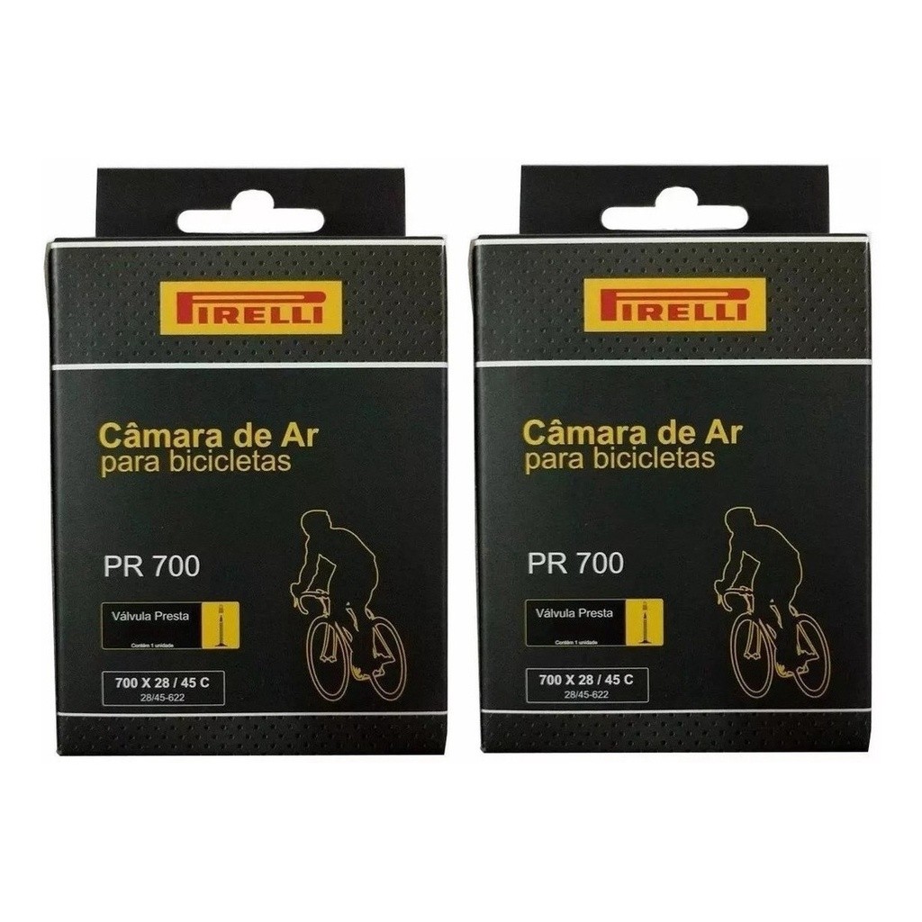 Camara De Ar Pirelli 700x28/45c 29x1.50/1.75 Bico Fino 2unid em Oferta na Shopee