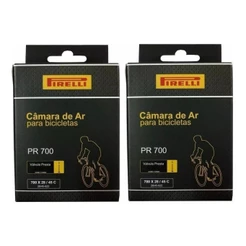 KIT 2 CÂMARAS PIRELLI 700X28/45C 29X1.50/1.75 BICO FINO PRESTA