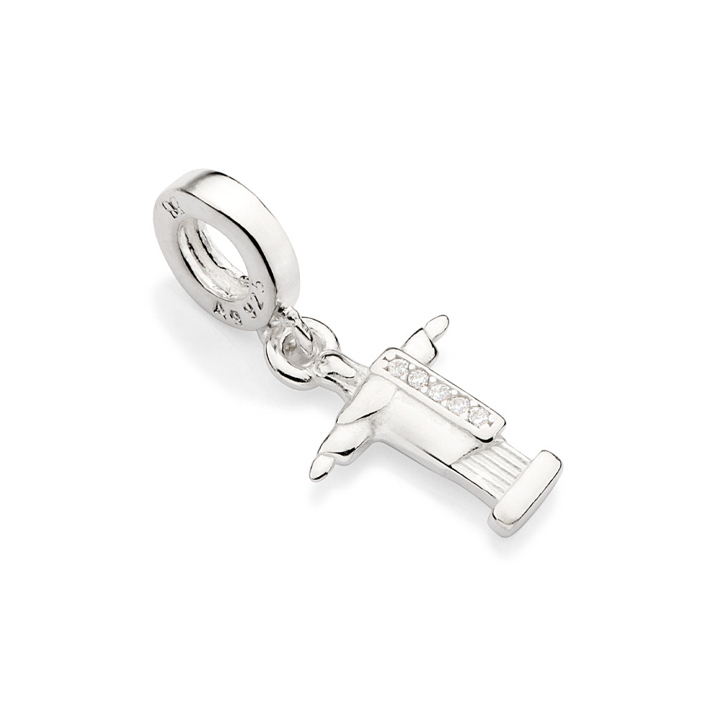 Berloque cristo redentor de prata 925  840124 Rommanel