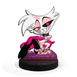 Totem Pequeno Boneco Angel Dust - 7cm + Base
