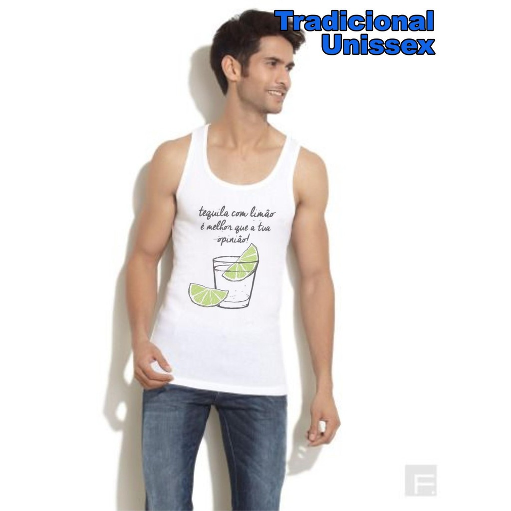 Camiseta Regata Tequila E Limão Carnaval - No Sense