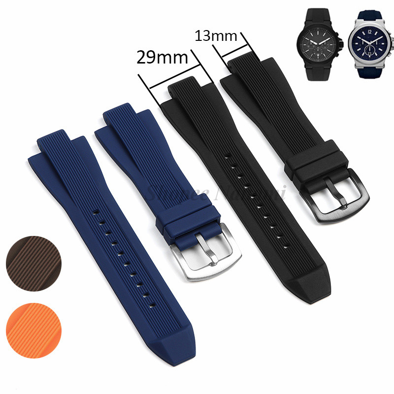 Pulseira De Relógio De Silicone De 13 Mm X 29 Para MK8184 MK8152 MK9020 MK 8295 8296 Substituição De Borracha Macia À Prova D'água Masculina E Feminina Esportiva Universal Blet