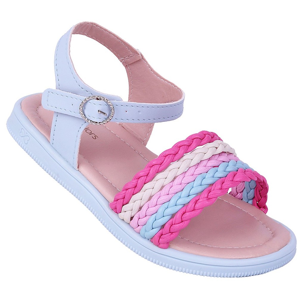 Sandália Infantil Feminina WorldColors Belinha - Multicolor/Azul em Oferta na Shopee