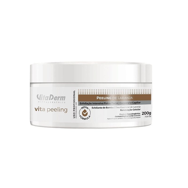Peeling de Laranja Facial Corporal Capilar Vita Peeling Vita Derm 200g