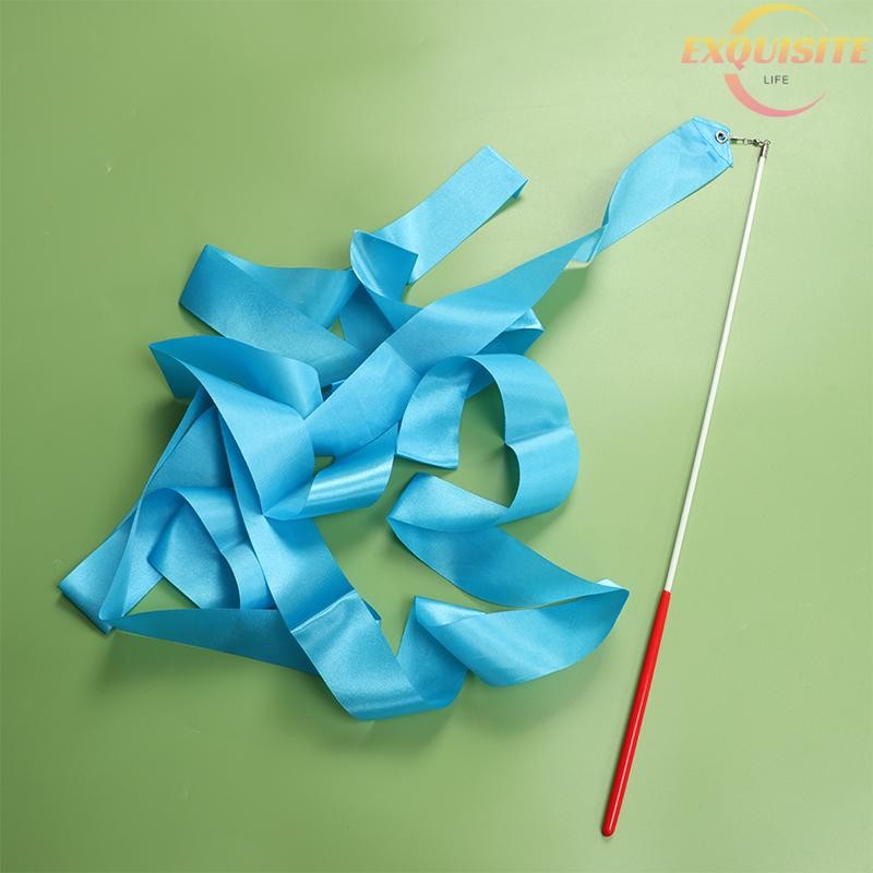 [EL] 4M Colorido Ginásio Dança Fita Rítmica Menina Arte Ginástica Ballet Streamer Girando Haste Chuva Vara Treinamento Esportivo Novo