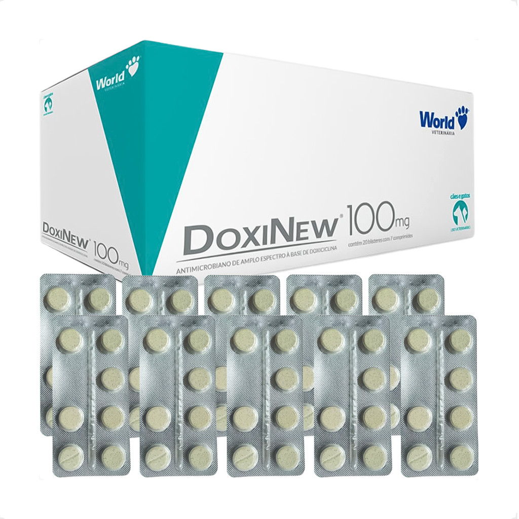 DoxiNew 100mg World para Cães de 20Kg e Gatos de 5Kg - 10 Blíster em Oferta na Shopee