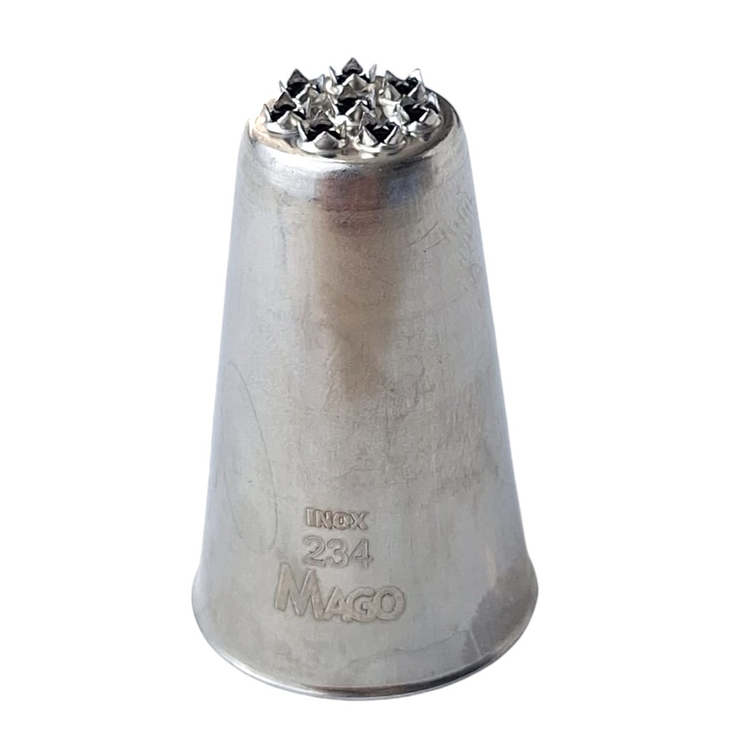 BICO DE CONFEITAR CHUVEIRINHO 2,6x2,6x4,2CM INOX DECORAÇÃO DE BOLOS CONFEITARIA MOD.234