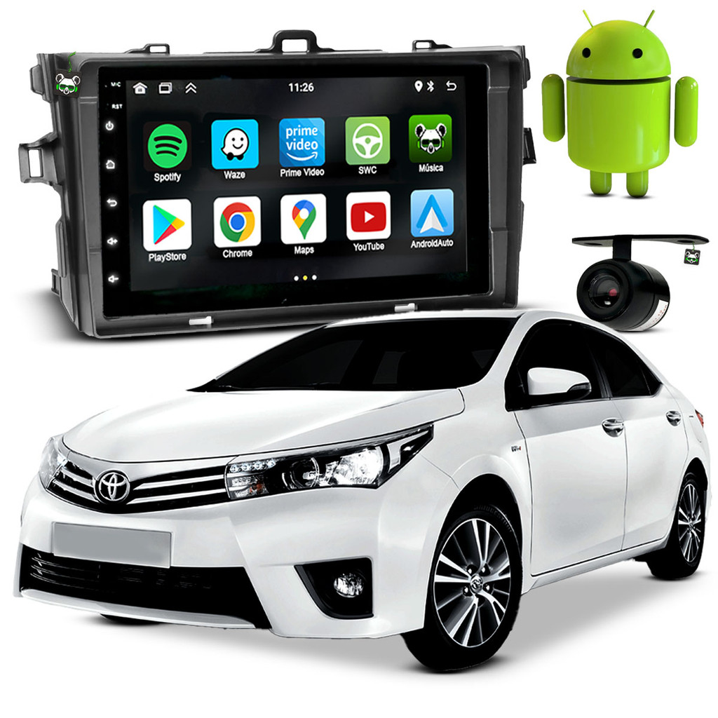 Kit Central Multimidia Android 7 Pol Corolla 2009 2010 2011 2012 2013 em Oferta na Shopee