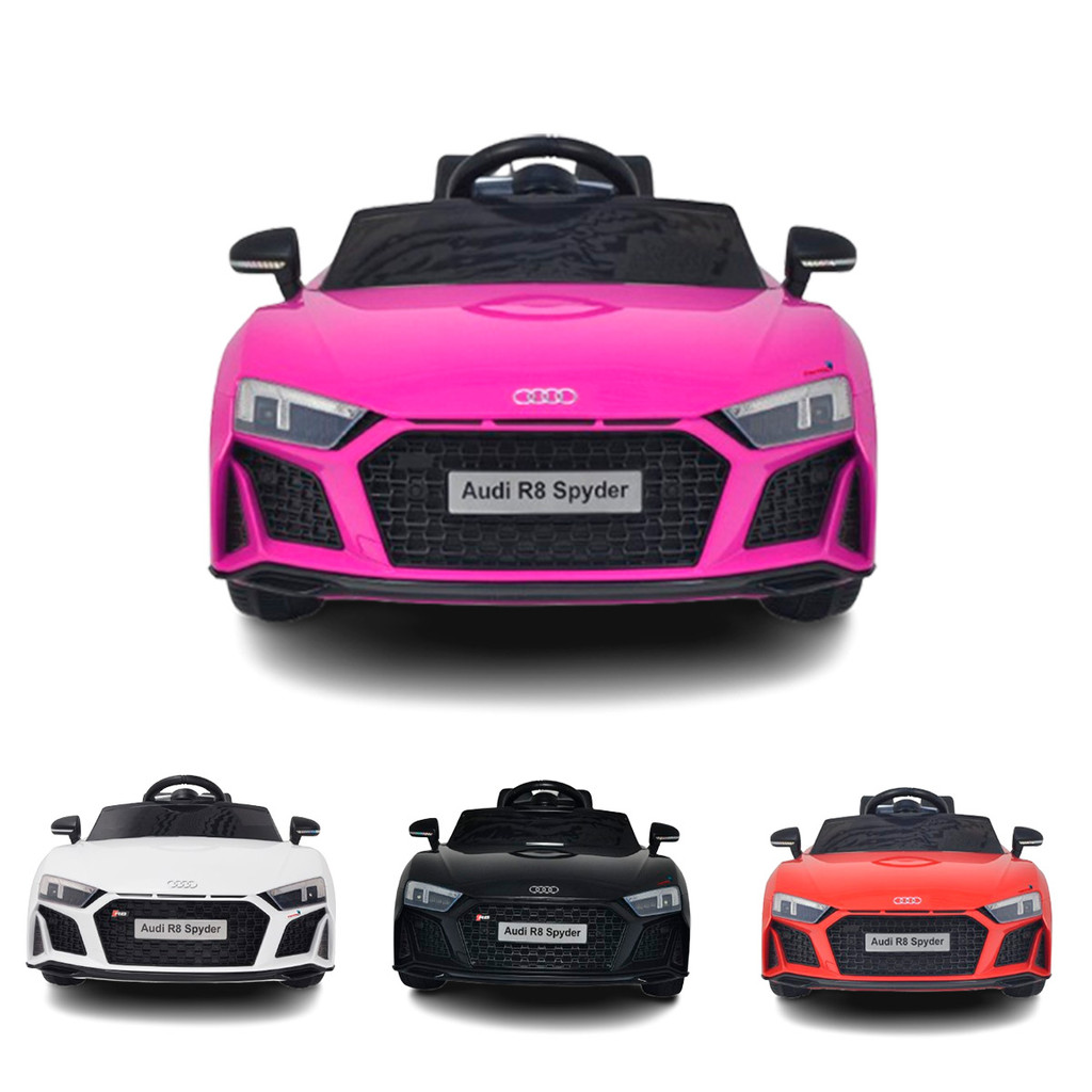 Carrinho Elétrico Infantil Criança Audi R8 Licenciado 12V Controle Luz Som Usb Mp3 BW123 - Importway