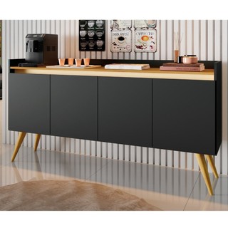 Buffet Aparador 4 Portas Gold em Oferta na Shopee