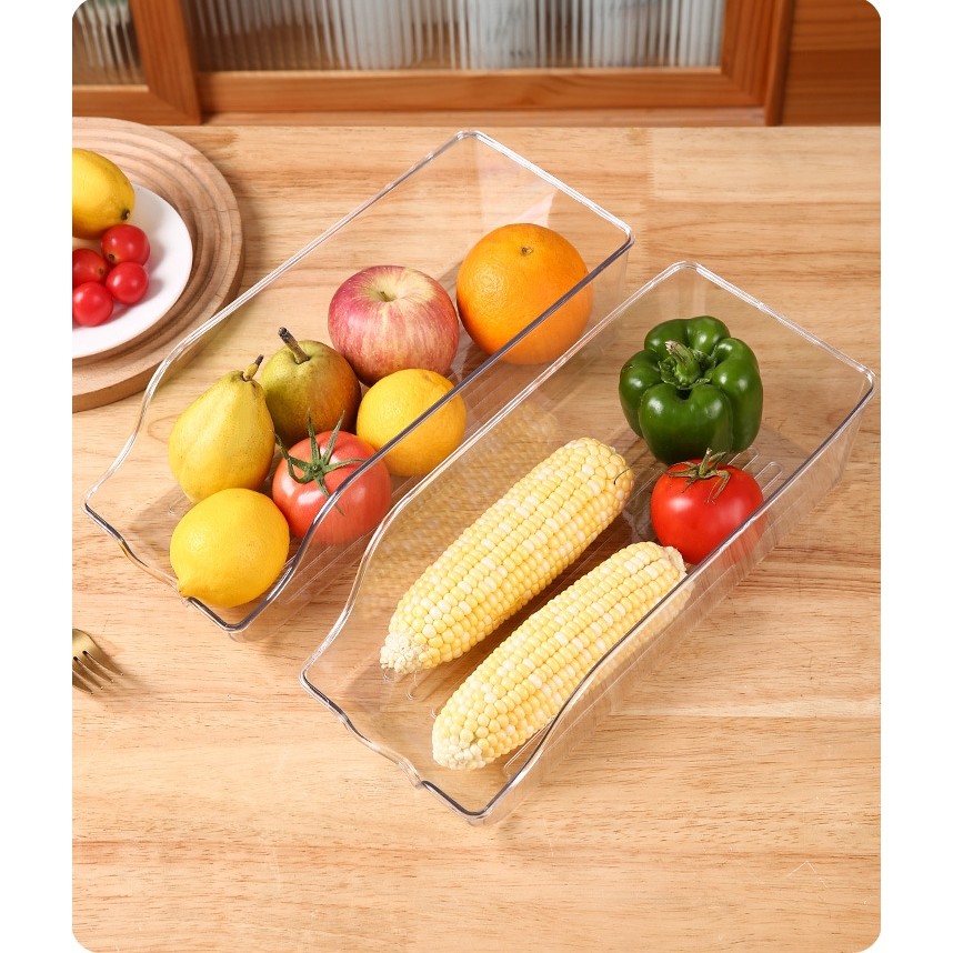 Cesta De Armazenamento De Grande Capacidade Para Refrigerador Doméstico Caixa De Armazenamento Prateleira De Armazenamento De Bebidas E Cerveja